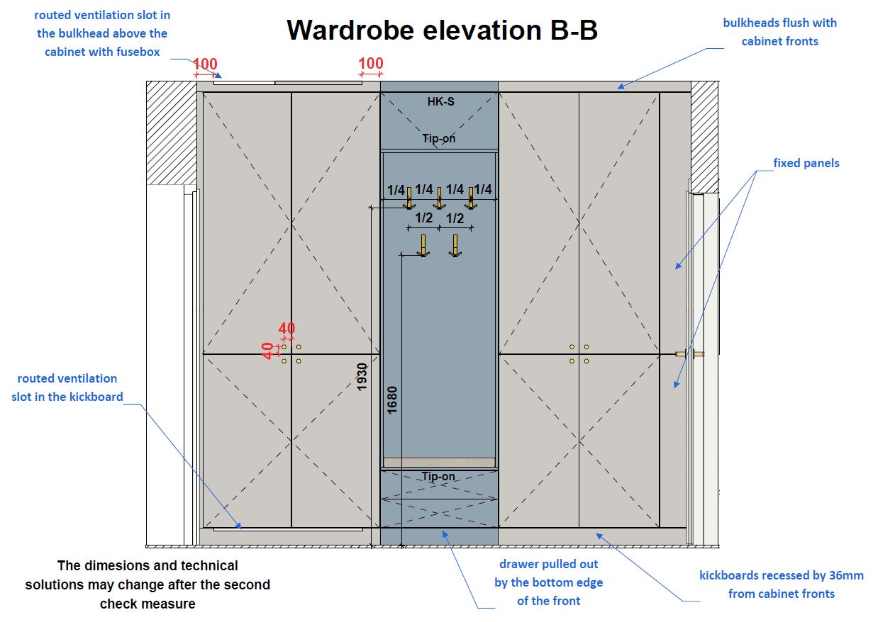 Hallway furniture installation